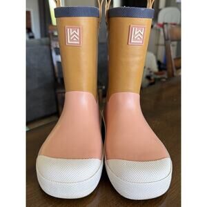 LieWood Tuscany Rose Multi Mix Sasha Thermo Rainboot EU 31/US 13 Teddy Lined